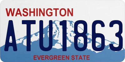 WA license plate ATU1863