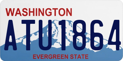 WA license plate ATU1864
