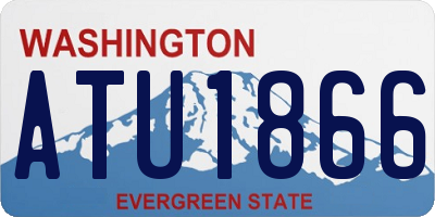 WA license plate ATU1866