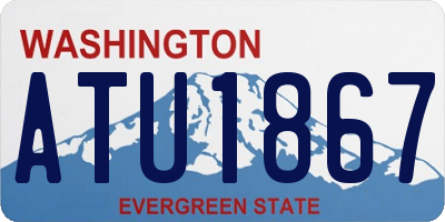 WA license plate ATU1867