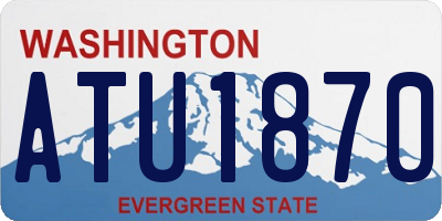 WA license plate ATU1870