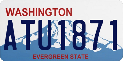 WA license plate ATU1871