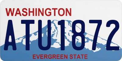 WA license plate ATU1872