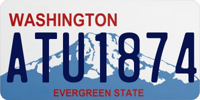 WA license plate ATU1874