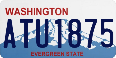 WA license plate ATU1875