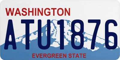 WA license plate ATU1876