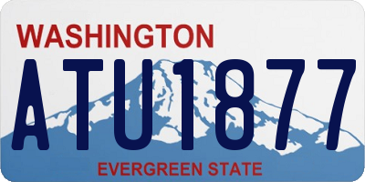 WA license plate ATU1877