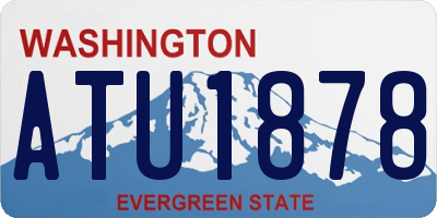 WA license plate ATU1878