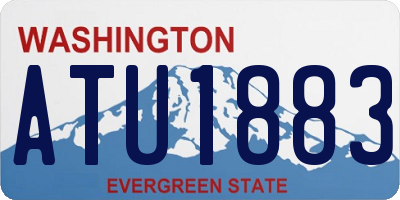 WA license plate ATU1883