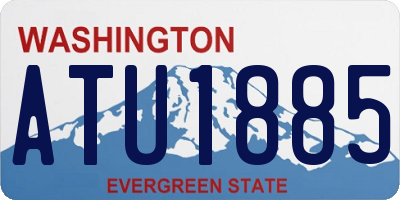WA license plate ATU1885
