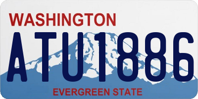 WA license plate ATU1886