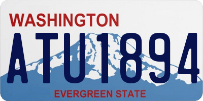 WA license plate ATU1894