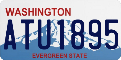 WA license plate ATU1895
