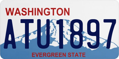WA license plate ATU1897