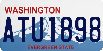 WA license plate ATU1898