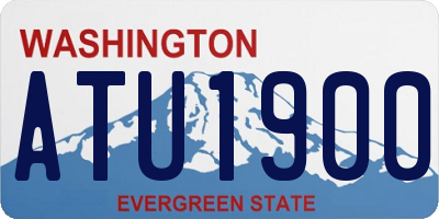 WA license plate ATU1900