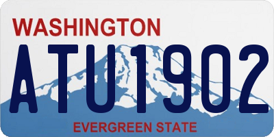 WA license plate ATU1902