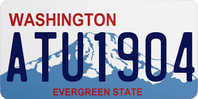 WA license plate ATU1904