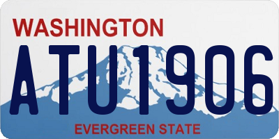 WA license plate ATU1906