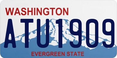 WA license plate ATU1909