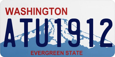 WA license plate ATU1912