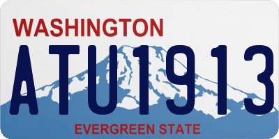 WA license plate ATU1913