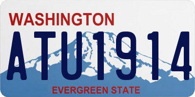 WA license plate ATU1914
