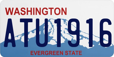 WA license plate ATU1916