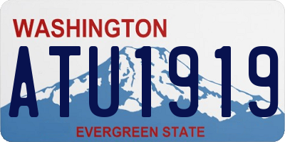 WA license plate ATU1919
