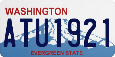 WA license plate ATU1921