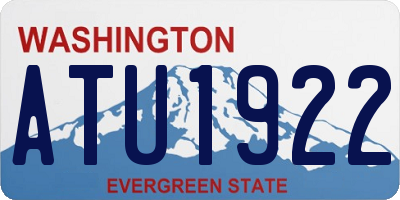 WA license plate ATU1922