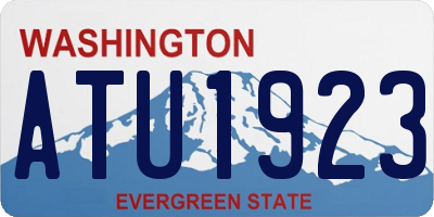 WA license plate ATU1923