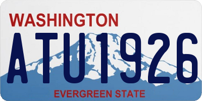 WA license plate ATU1926