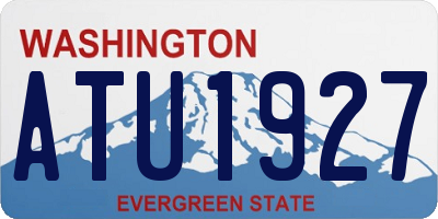 WA license plate ATU1927