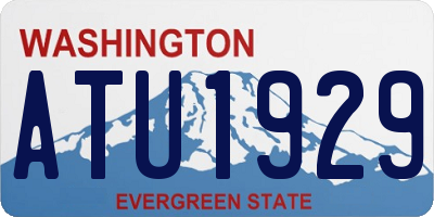 WA license plate ATU1929