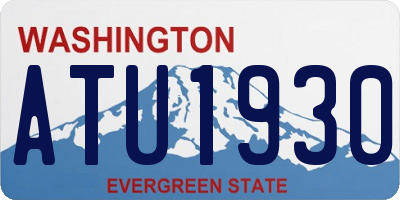 WA license plate ATU1930