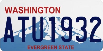 WA license plate ATU1932