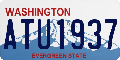 WA license plate ATU1937