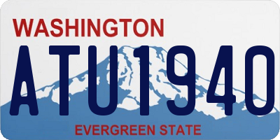 WA license plate ATU1940