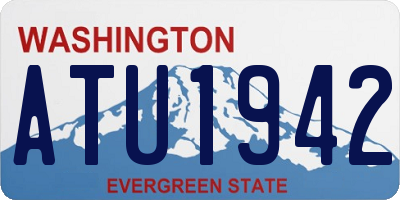 WA license plate ATU1942