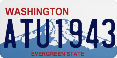 WA license plate ATU1943