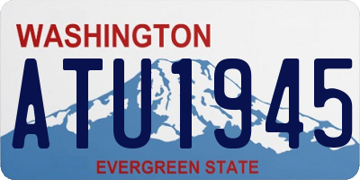 WA license plate ATU1945