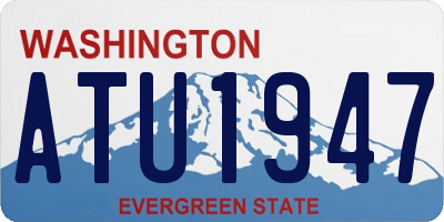 WA license plate ATU1947