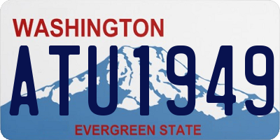 WA license plate ATU1949