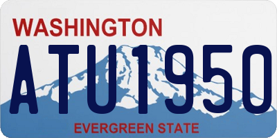 WA license plate ATU1950