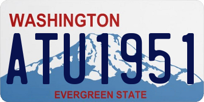 WA license plate ATU1951