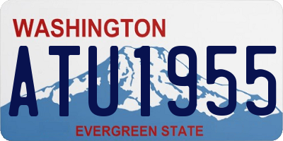 WA license plate ATU1955