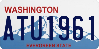 WA license plate ATU1961