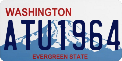 WA license plate ATU1964