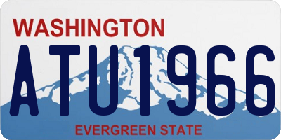 WA license plate ATU1966